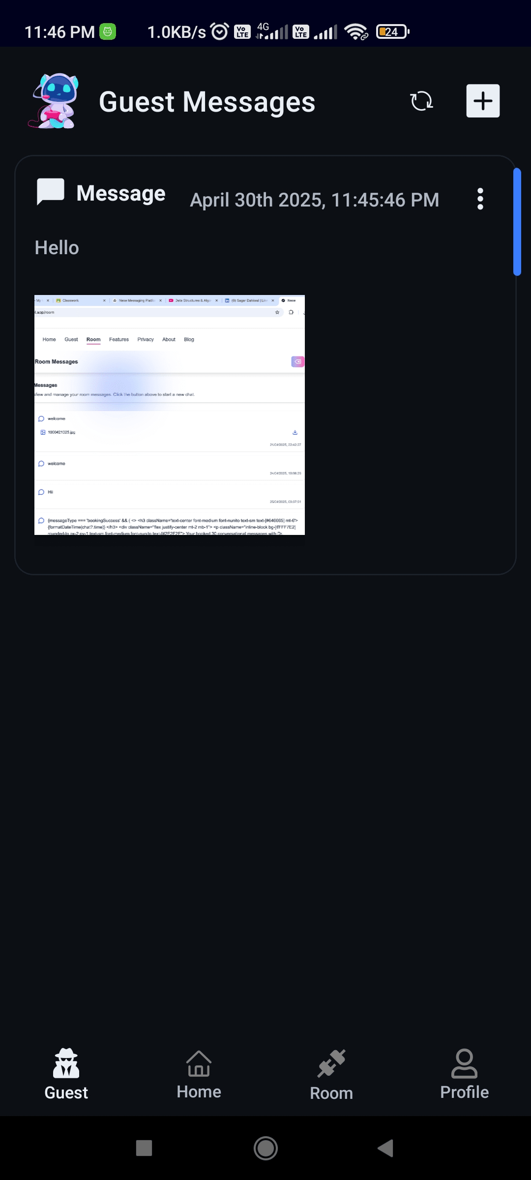 Send Guest Message from Website - Step 6