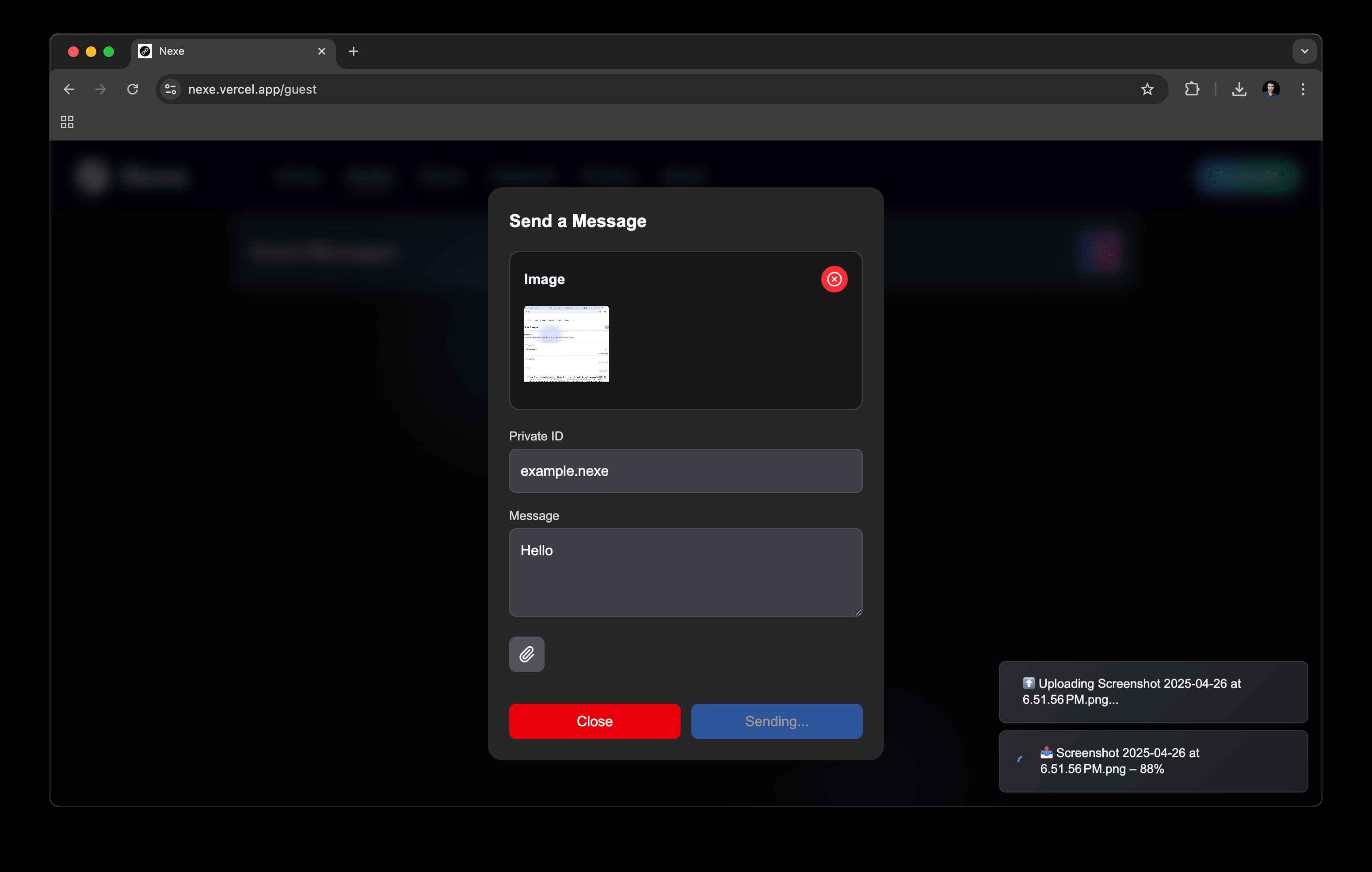 Send Guest Message from Website - Step 4