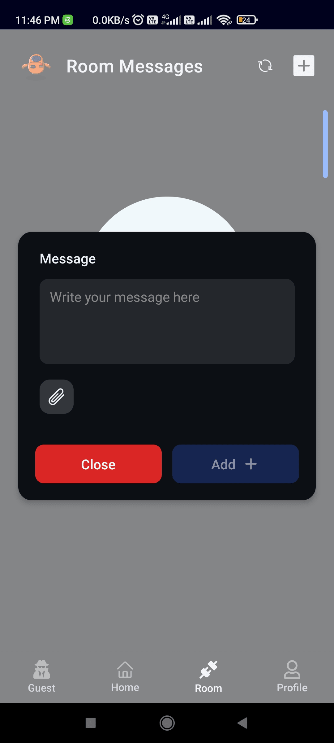 Room Messages - Step 2
