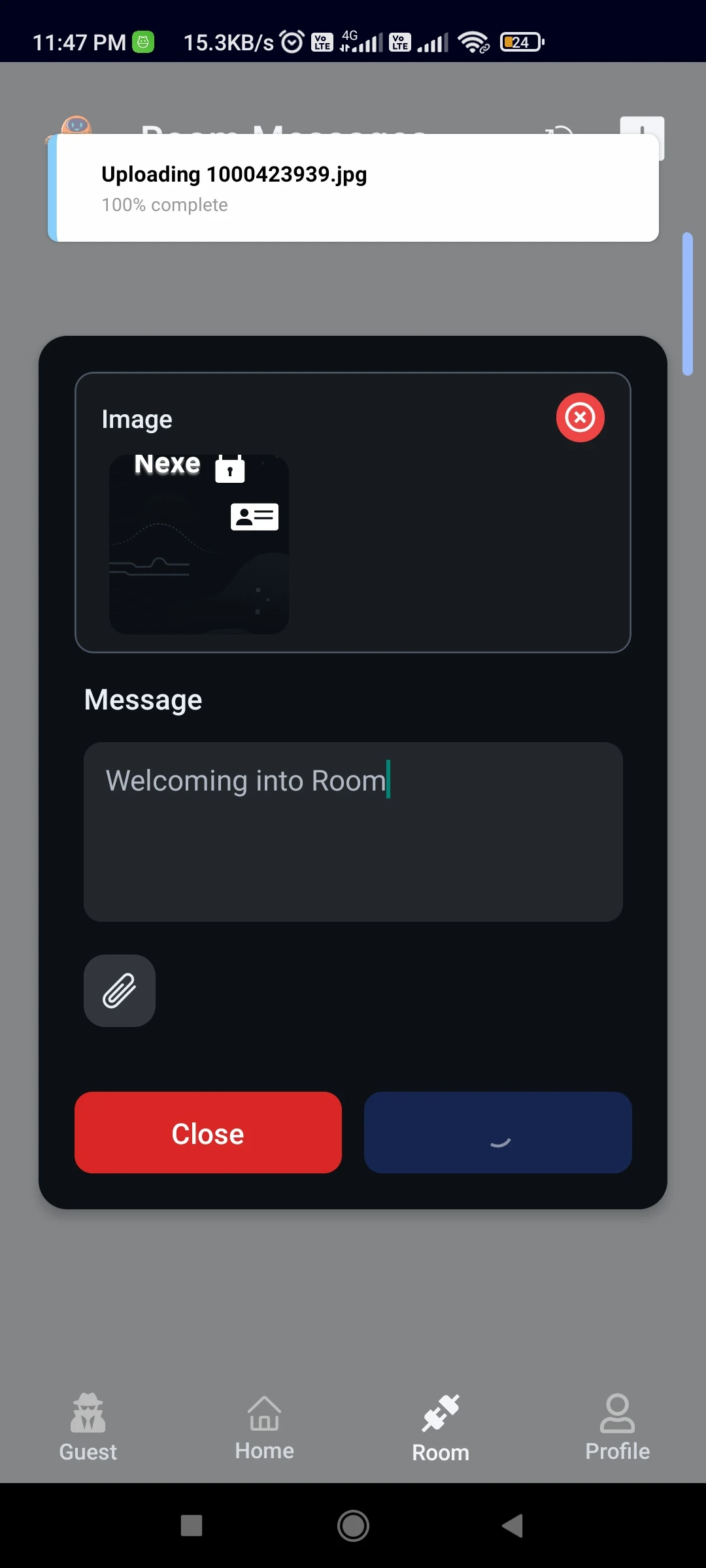 Room Messages - Step 4